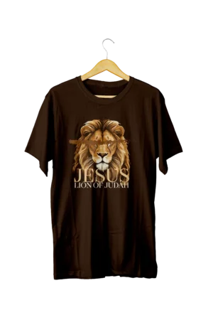 Camiseta oversized estampa Leão