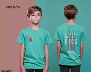 Camiseta Infantil Suedine 100% Algodão 210 g